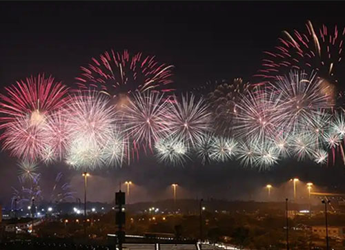 肥城市焰火晚会